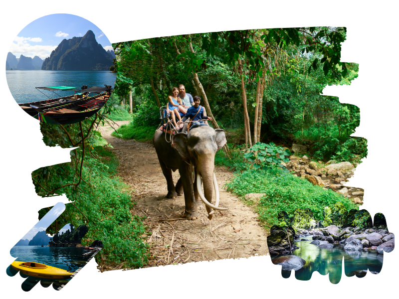 Elephant Bath & Khaosok Jungle Trek